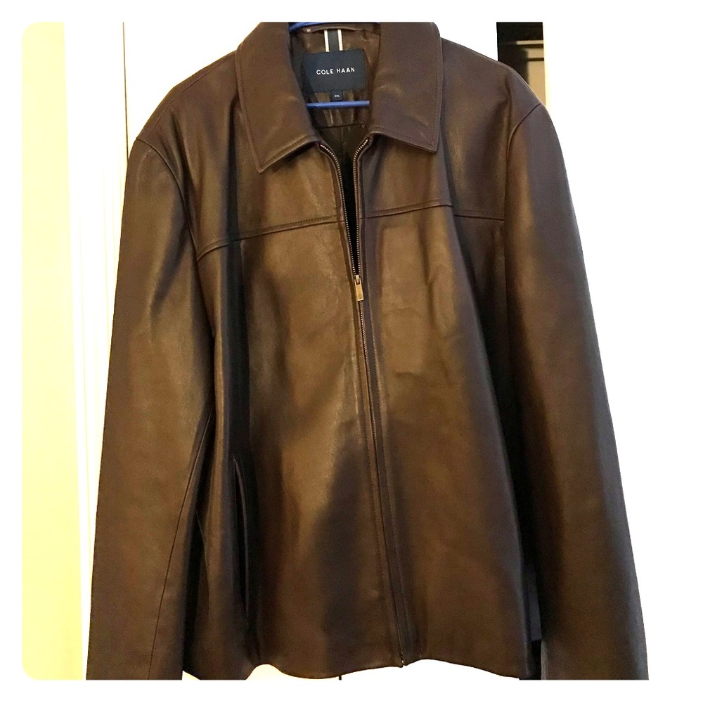 Cole Haan Men’s Leather Jacket - NWOT!!
